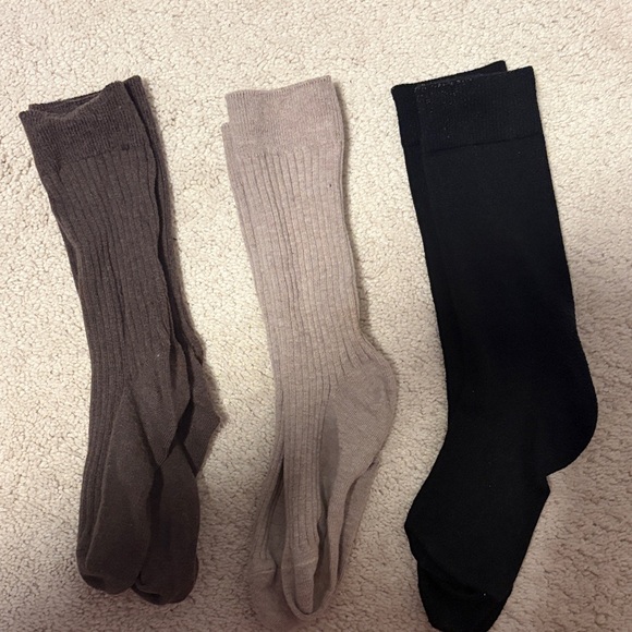 H&M Other - H&M Women's Ribbed Socks Set - Brown, Cream, and Black